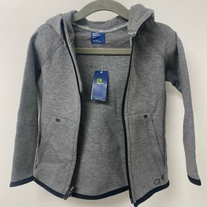 Toddler Gapfit tech hoodie grey heather, new, tags on 18-24 months